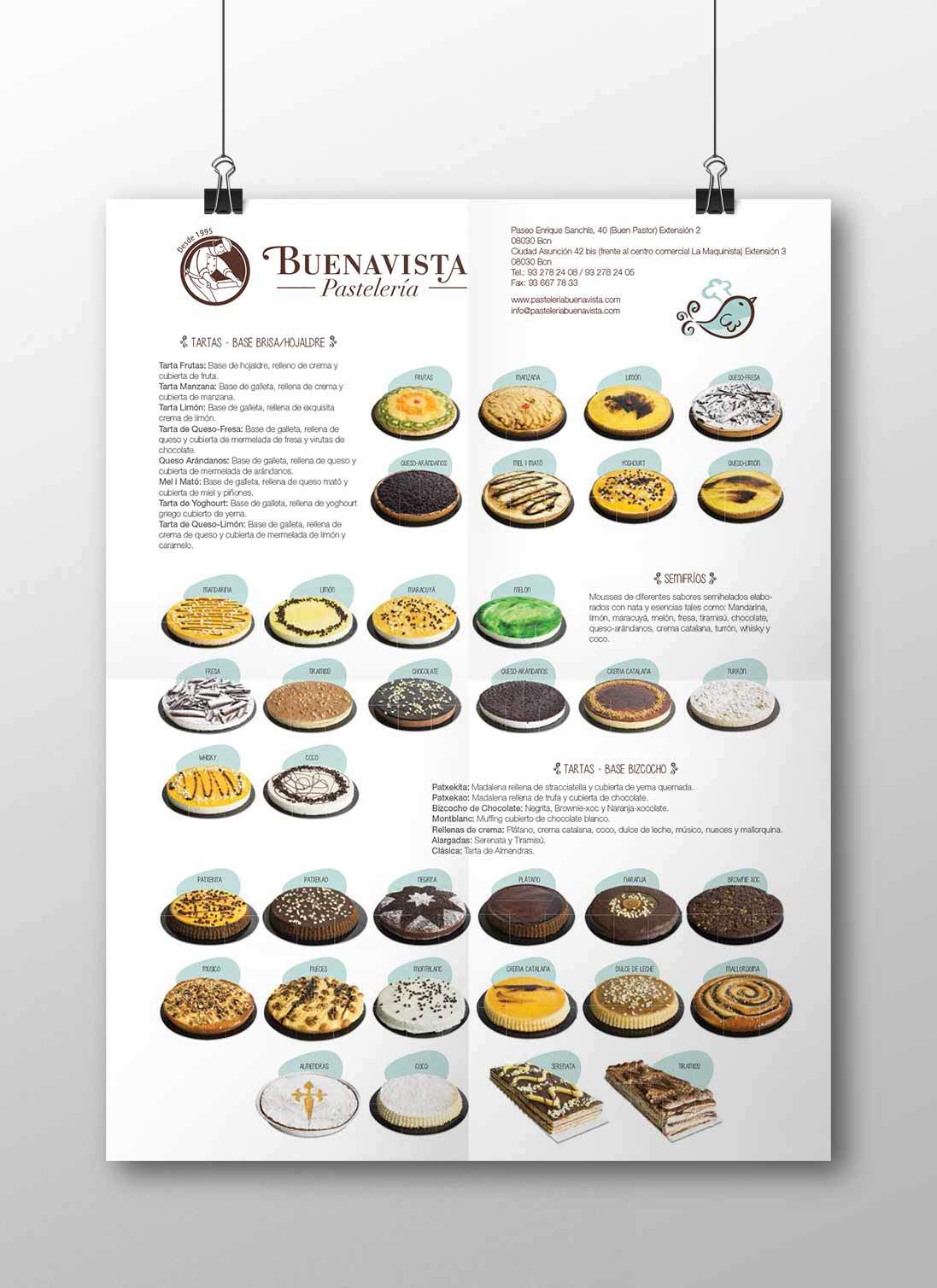 Diseño de Folleto para Pastelería Buenavista - empiezapori